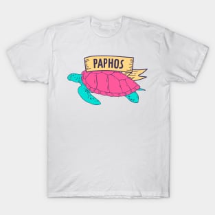 Paphos, Pafos Cyprus is my happy place turtle T-Shirt